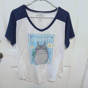 Studio Ghibli - My Neighbor Totoro - Stamp - Women's Raglan Tee - XL